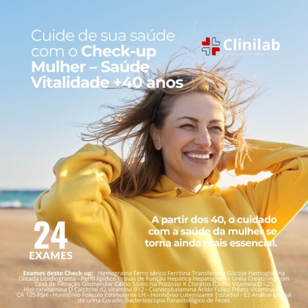 Check-up Mulher – Saúde Vitalidade +40 anos