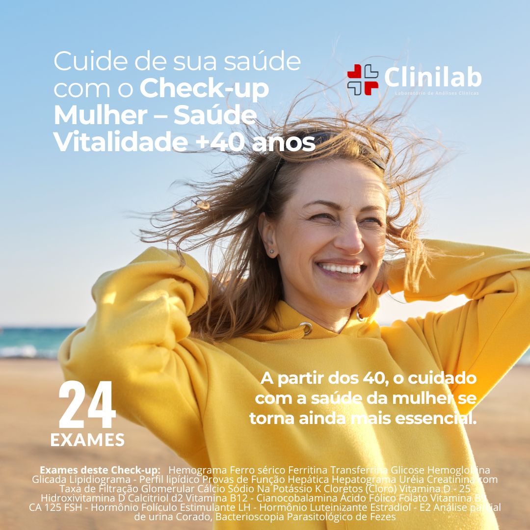 Check-up Mulher – Saúde Vitalidade +40 anos