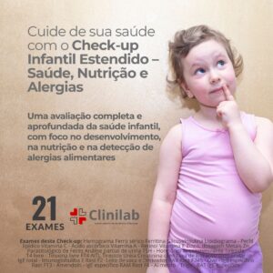 Check-up Infantil Estendido – Saúde, Nutrição e Alergias