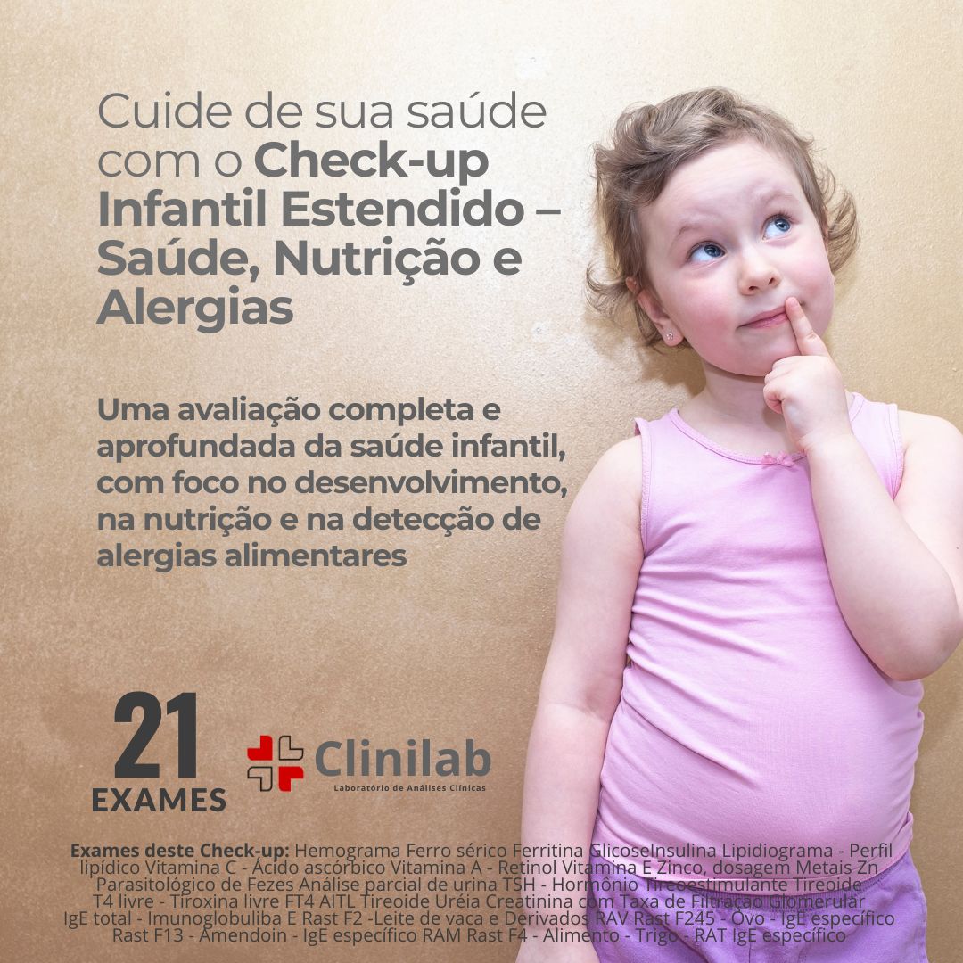 Check-up Infantil Estendido – Saúde, Nutrição e Alergias