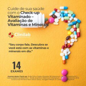Check-up Vitaminado – Avaliação de Vitaminas e Minerais
