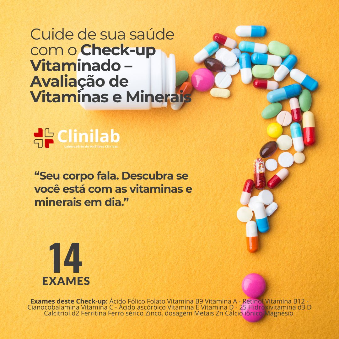 Check-up Vitaminado – Avaliação de Vitaminas e Minerais
